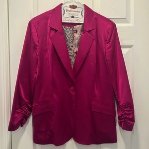 Fate fuschia blazer